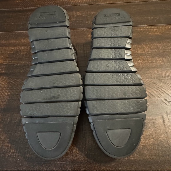 Cole Haan ZEROGRAND Wingtip Oxford Black Silver Reflective Stitch Mens 9.5 M - Picture 5 of 7